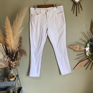 Levi's 311 Shaping Skinny White Embroidered Jeans